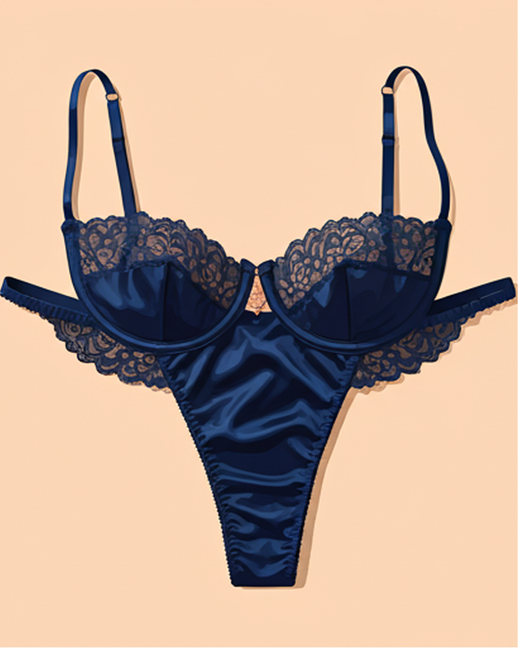 Midnight Lace Thong
