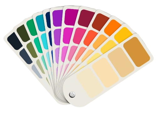 color-guide-color-swatch-collection-isolated-white